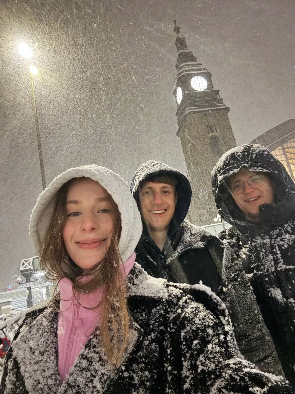 Heidar with friends