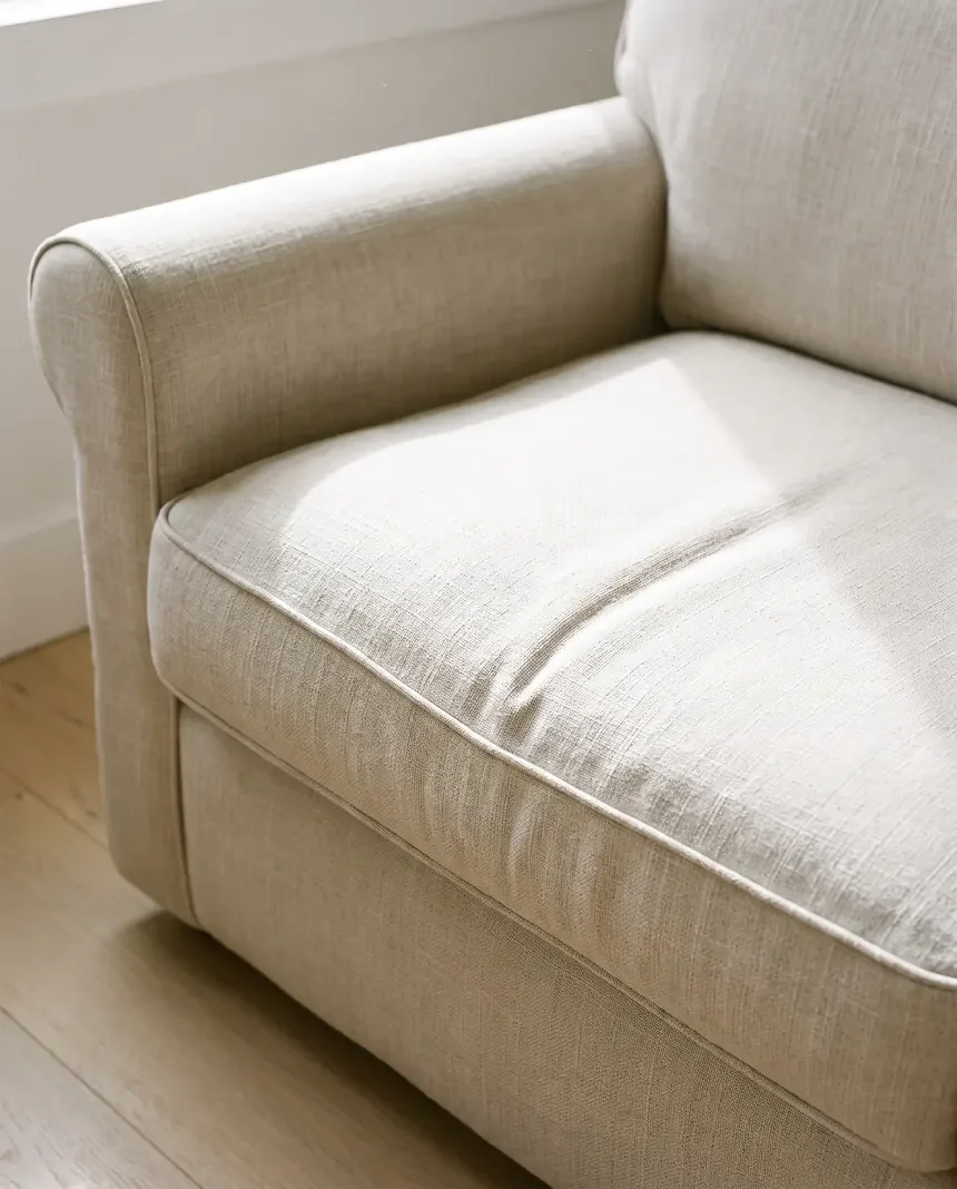 Sofa after, clean