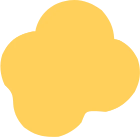 The butter-yellow steam puff from the Stoomy logo