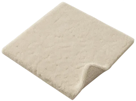 Cut-out piece of carpet — AI-generated