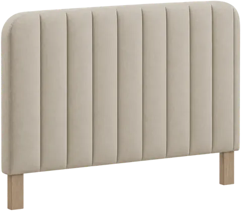 Cut-out upholstered headboard — AI-generated